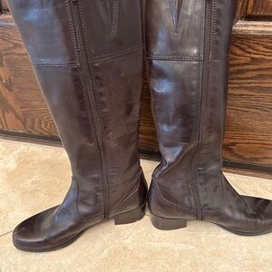 Brown Bandelino knee boots Sz 6